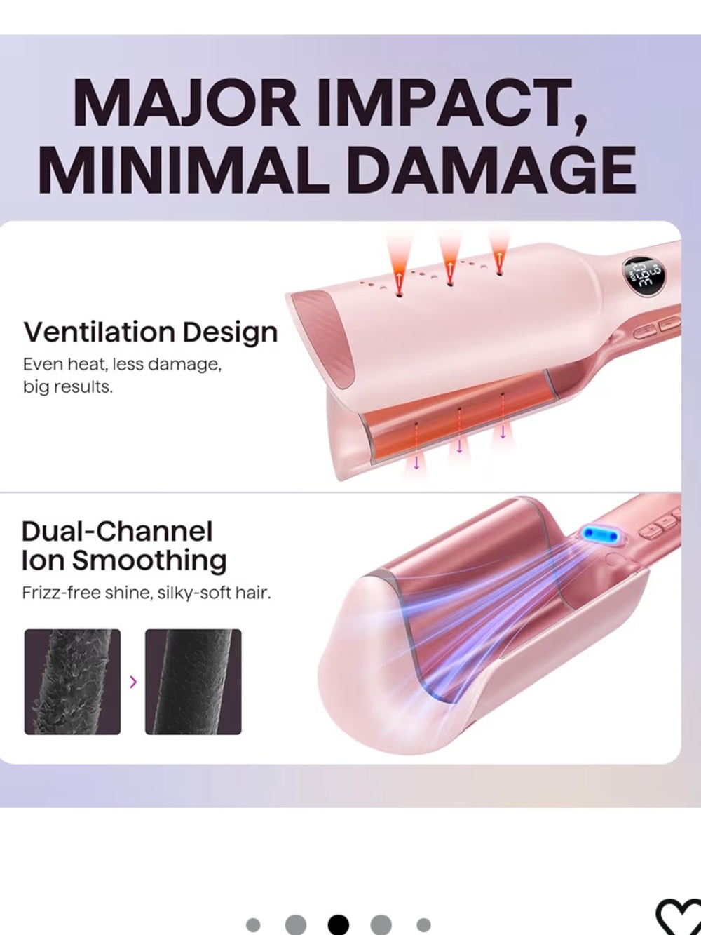 Wavy Talk Hair Waver/Crimper pink - Picture 8 of 11